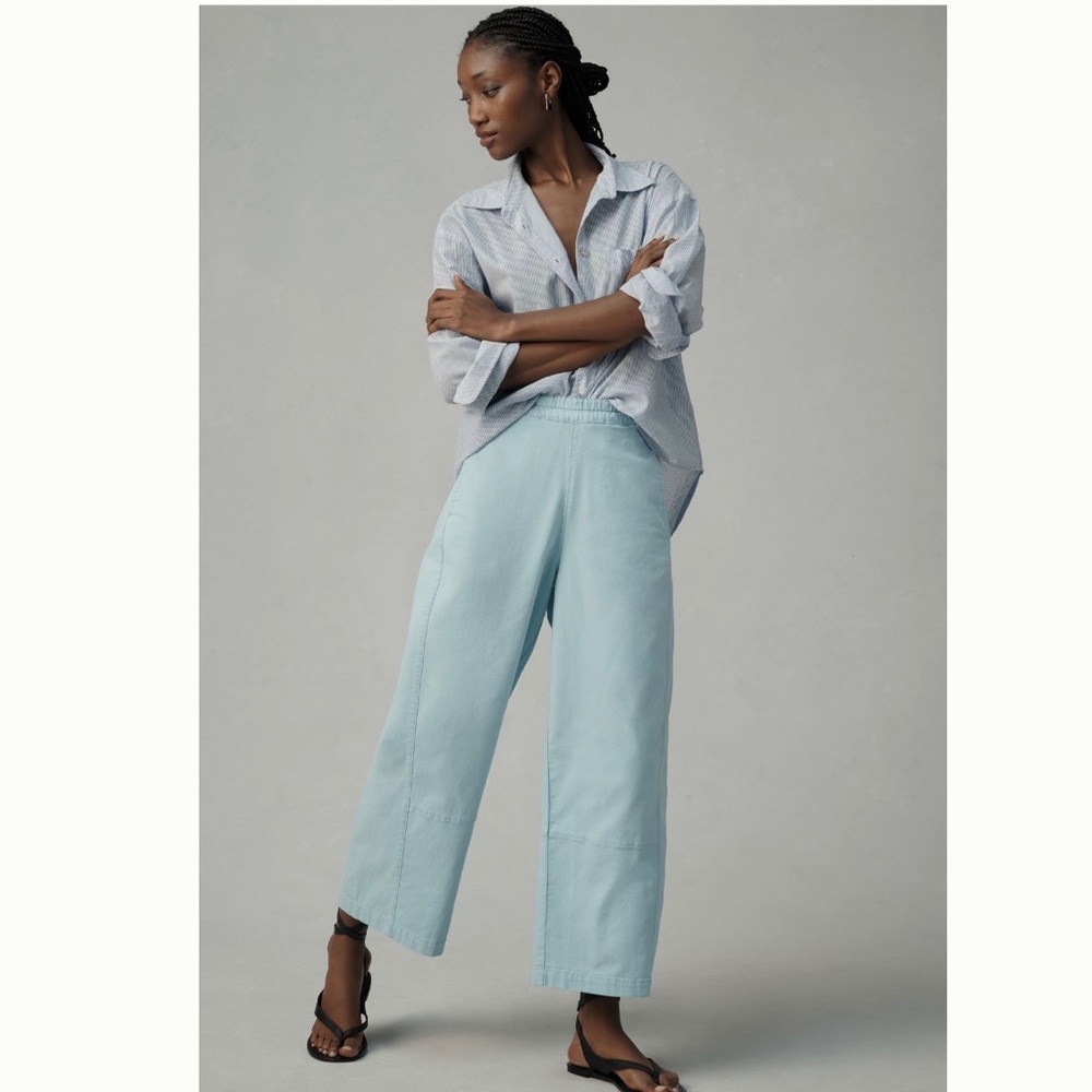 Anthropologie Relaxed Pull-On Barrel Pants by Pilcro